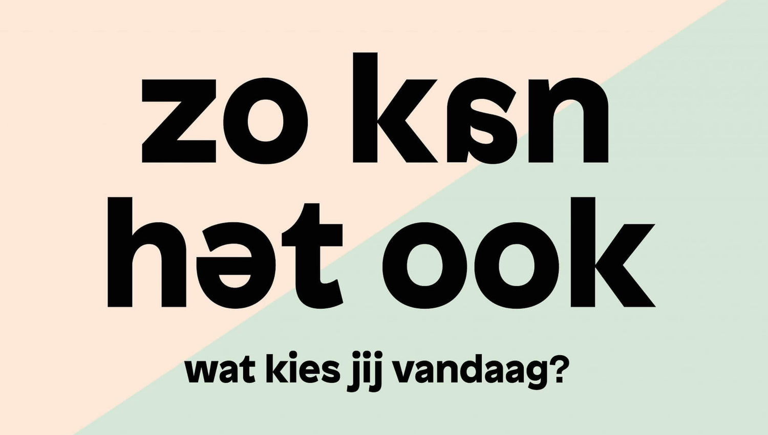 Eerste nationale campagne plantaardiger voedingspatroon