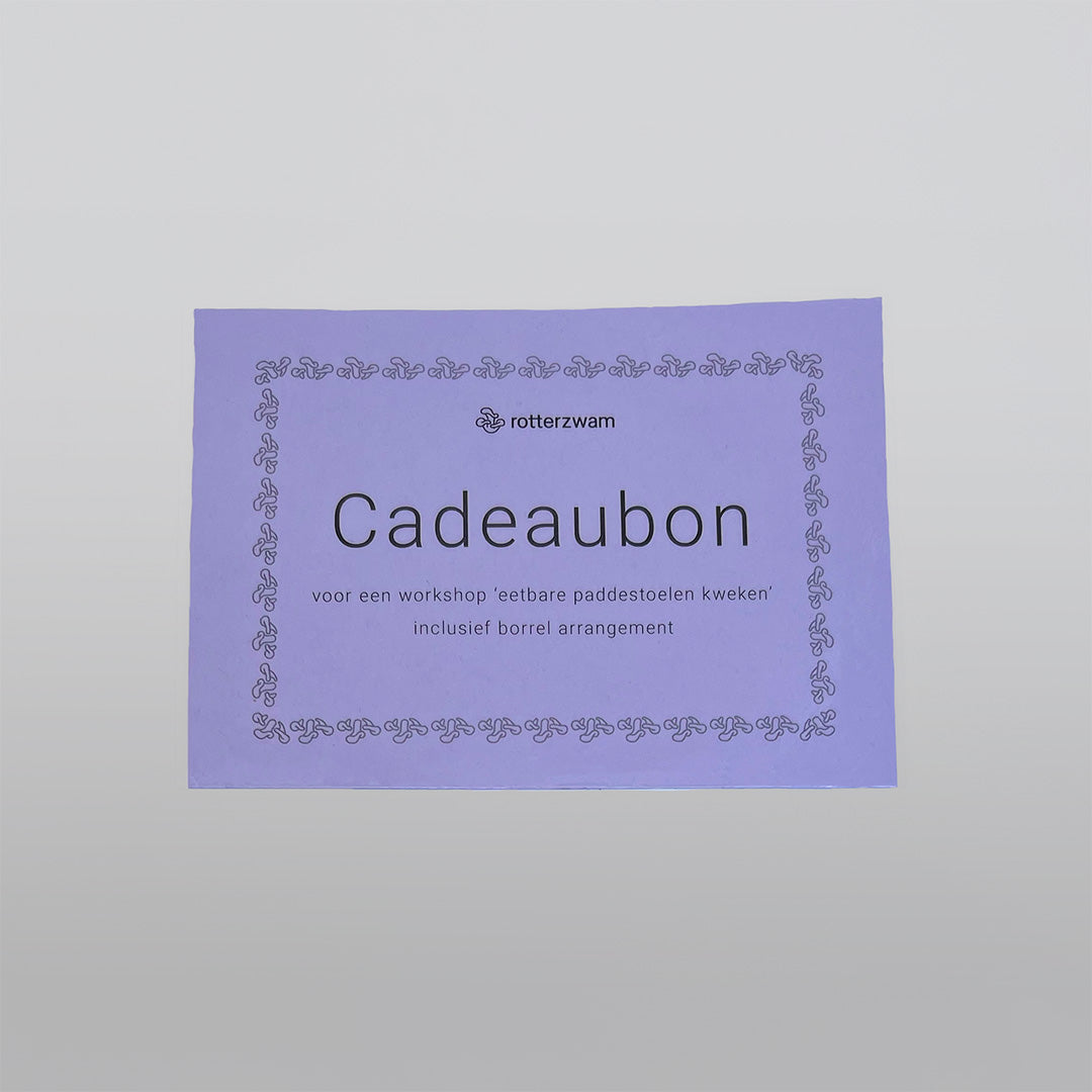 Cadeaubon Workshop Paddenstoelen Kweken