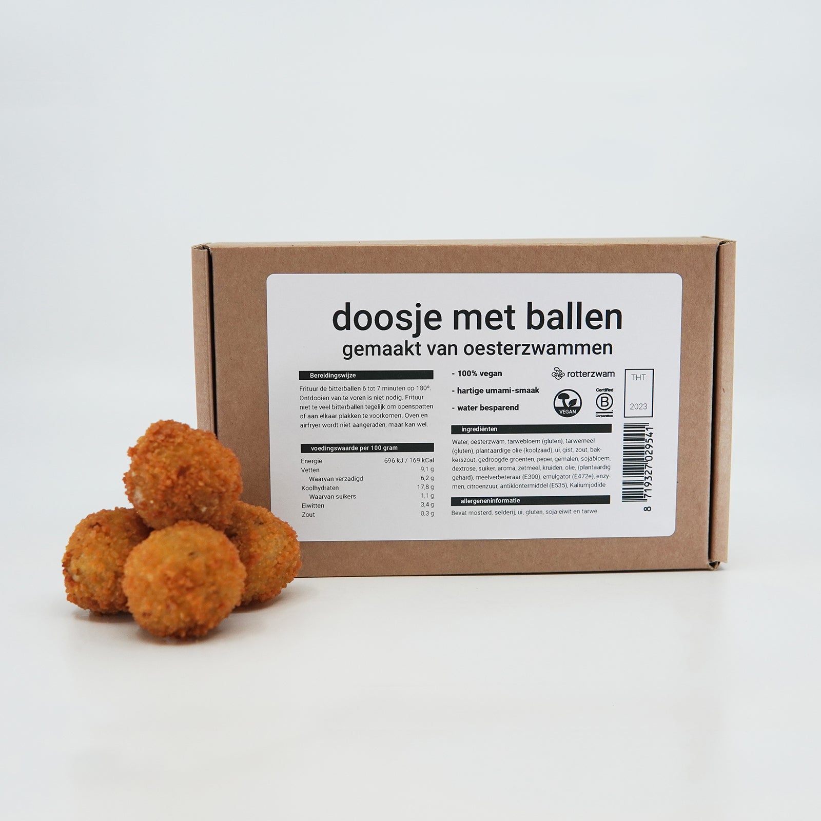 Oesterzwam bitterballen - 100% Plantaardig