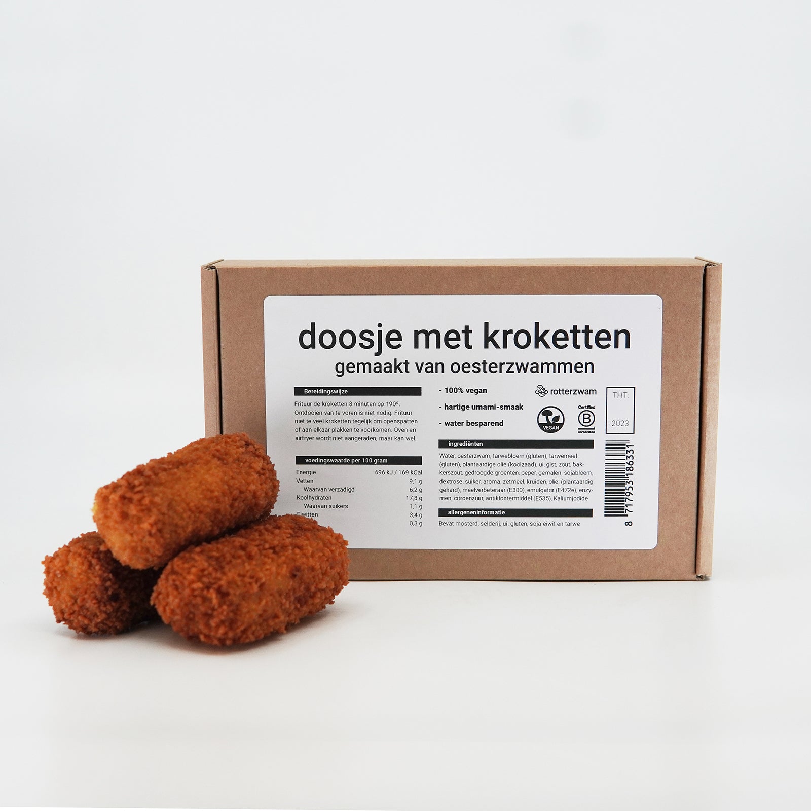 Oesterzwam kroketten - Vegan